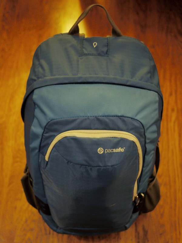 Backpack: after packing, front