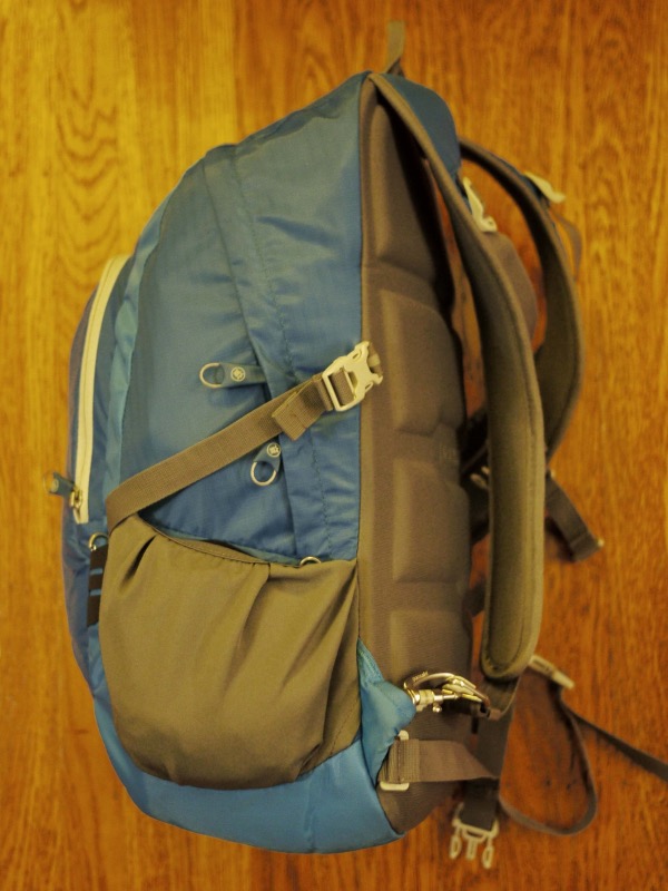 Backpack: after packing, side