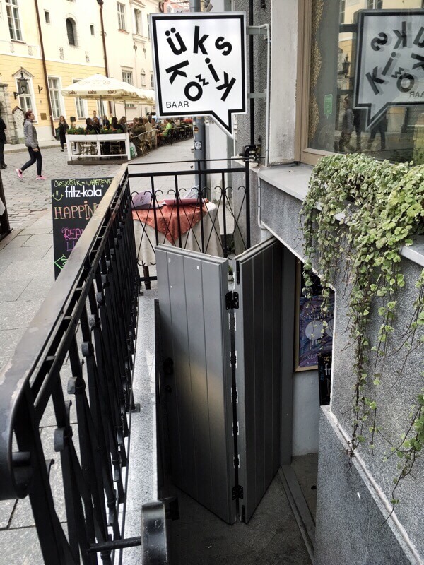 Yes, take these stairs down into the basement bar.