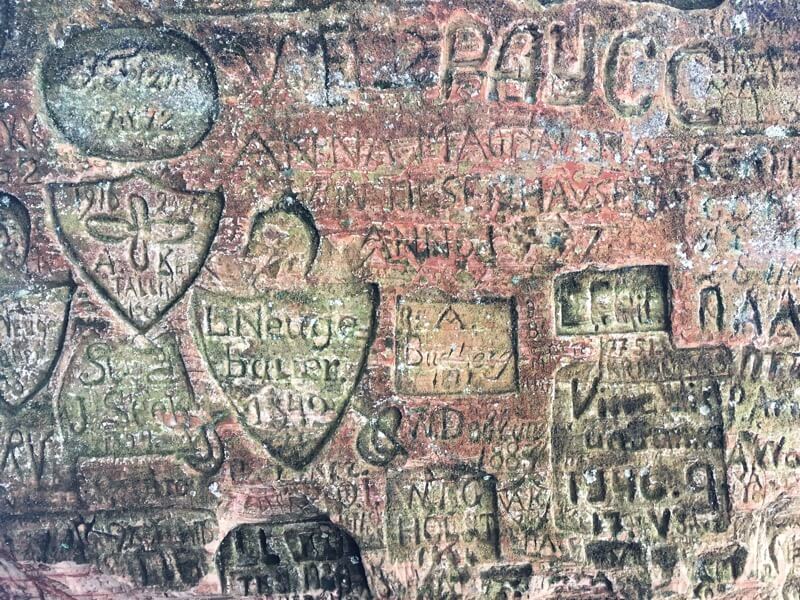 Vandalized back in 1667