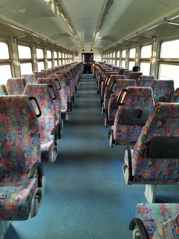 Mostly empty seats