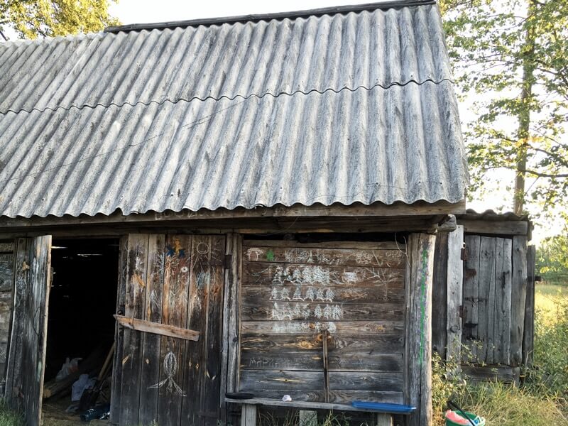 Shed and outhouse