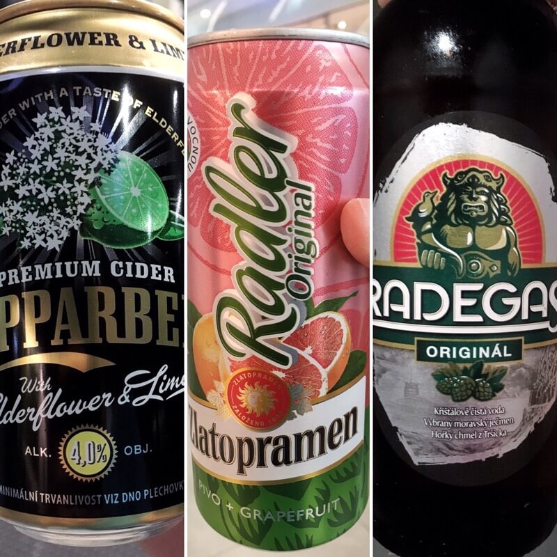 Cider, radler, and beer
